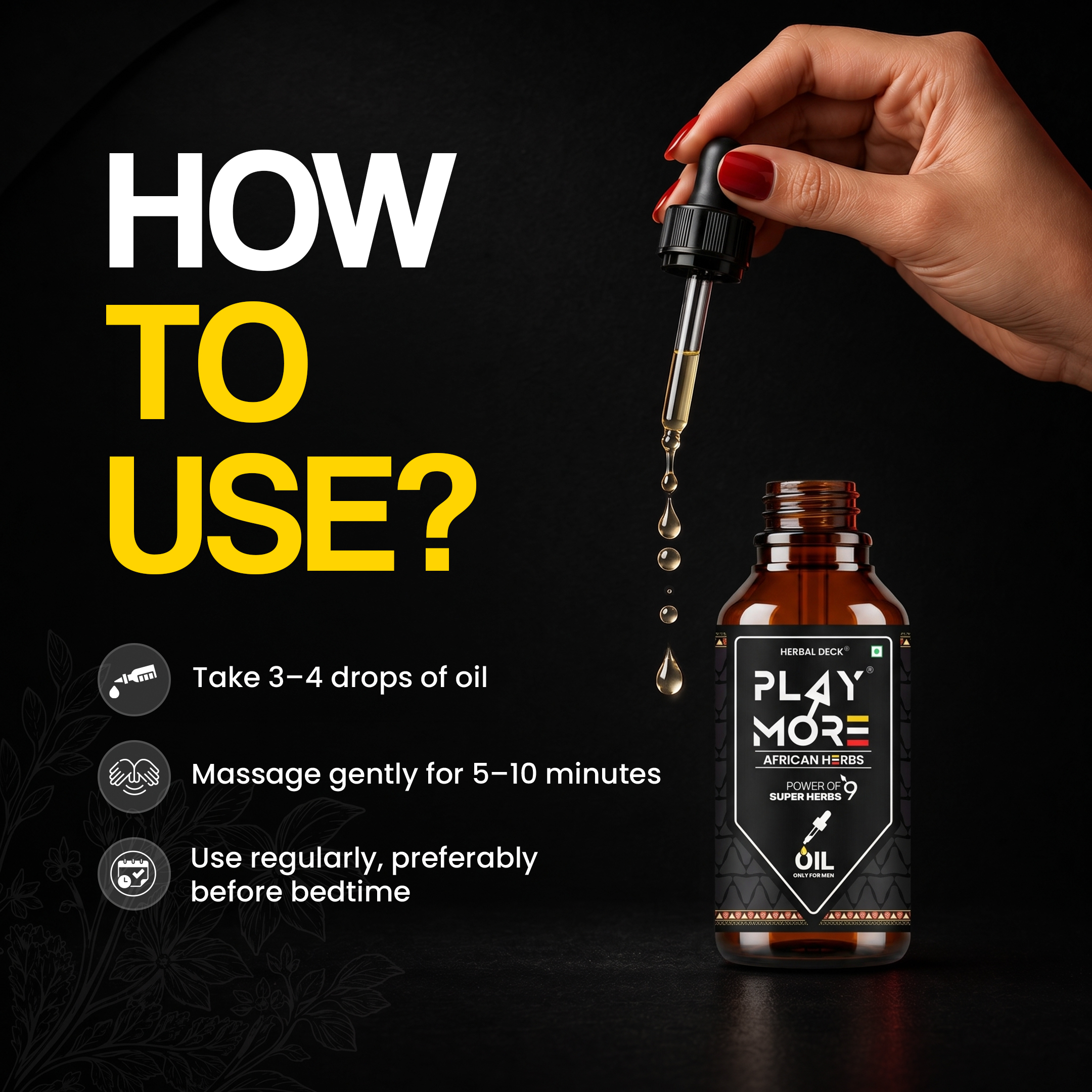 How to use oil instruction